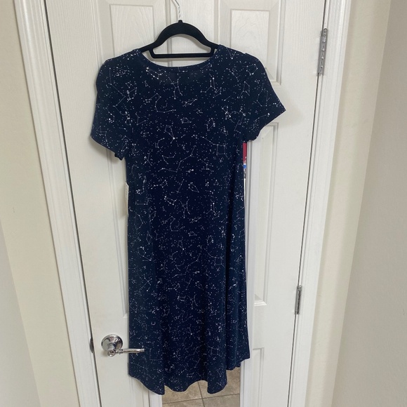 NWT LulaRoe Carly Dress (XXS) without front pocket - Picture 2 of 6